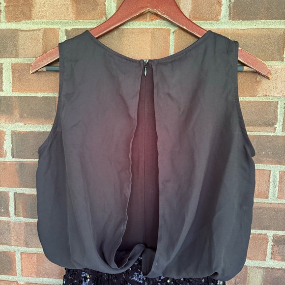 Black Sequined Short Sleeve Party Dress Women’s Size Small Regular NWOT - Picture 6 of 8